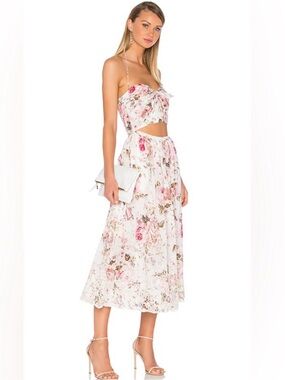 Zimmerman Eden Cut-Out Midi Dress